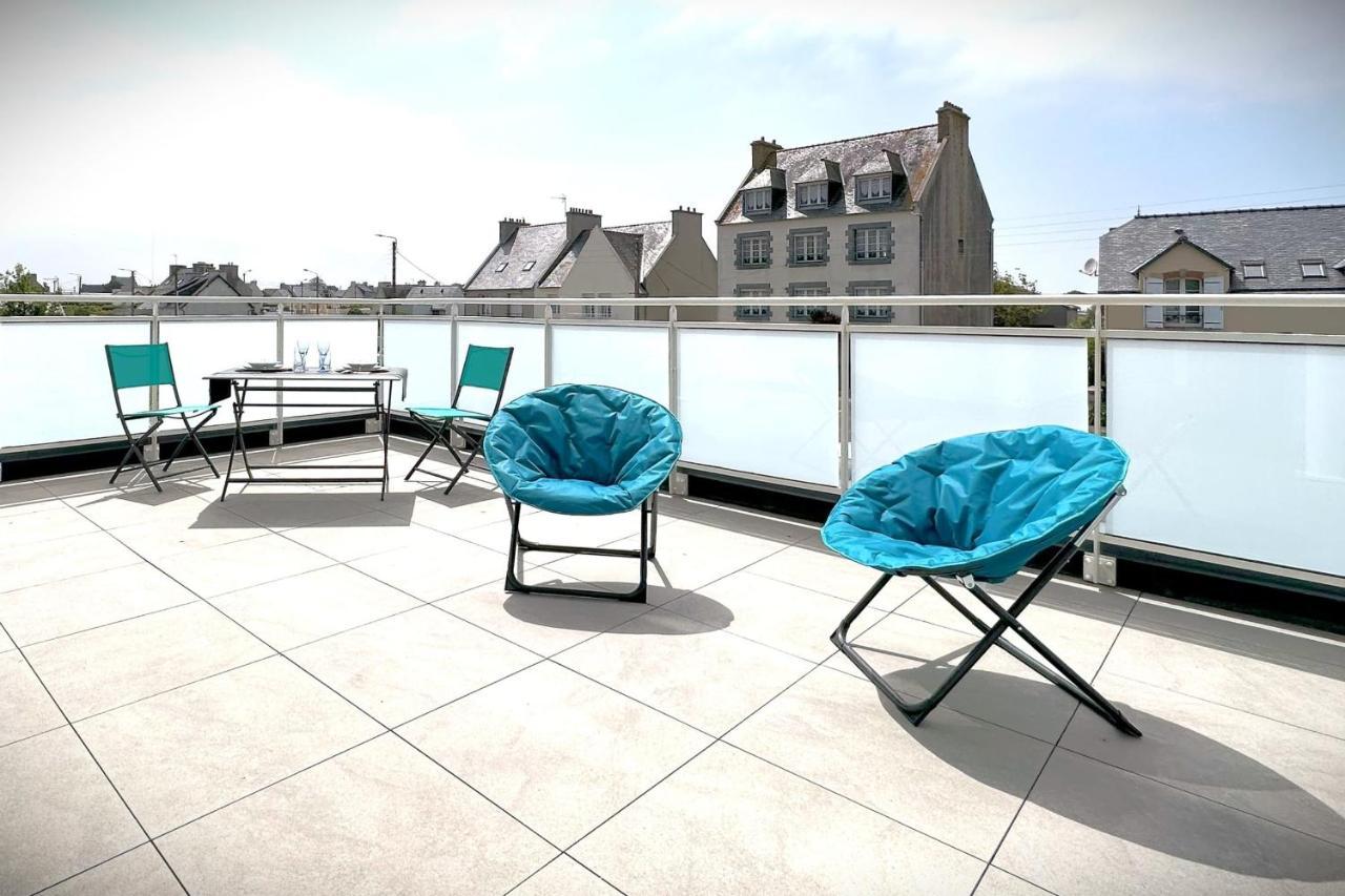 Le Grand Large-Appart Proche Mer Avec Terrasse ブリニョガン・プラージュ エクステリア 写真
